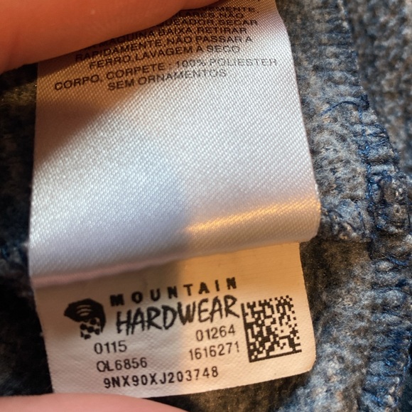 Mountain Hardwear Blue Fleece Pullover: Size Medium - Picture 10 of 11